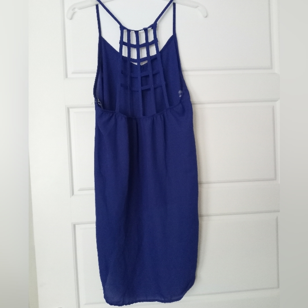 Rue 21 blue cutout boho tunic size large new with tags